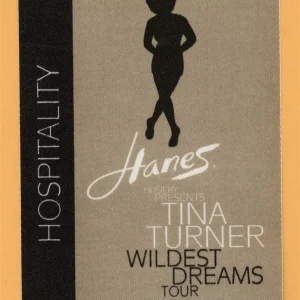 Tina Turner 1996 Wildest Dreams Concert Tour Hospitality Backstage Pass