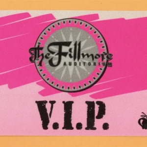 Tom Petty & The Heartbreakers 1997 Fillmore Concert Tour VIP Backstage Pass