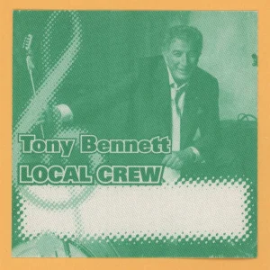 Tony Bennett 1992 Perfectly Frank Concert Tour Crew Backstage Pass