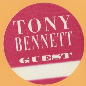 Tony Bennett 1995 Here's To The Ladies Tour Guest Backstage Pass