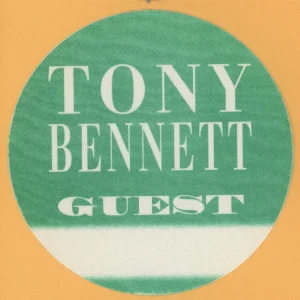 Tony Bennett 1995 Here's To The Ladies Tour Guest Backstage Pass