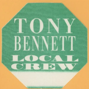 Tony Bennett 1995 Here's To The Ladies Tour Local Crew Backstage Pass