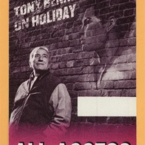 Tony Bennett 1997 On Holiday Concert Tour All Access Backstage Pass