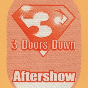 3 Doors Down 2000 Tour AFTERSHOW Backstage Pass