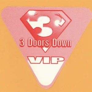 3 Doors Down 2000 Tour VIP Backstage Pass