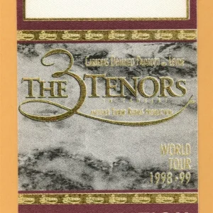 3 Tenors 1998 Luciano Pavarotti Concert Tour ORGANIZATION Backstage Pass