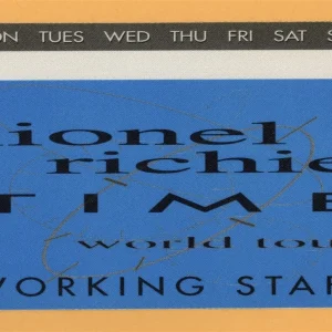 Lionel Richie 1998 Time Concert Tour WORKING Backstage Pass
