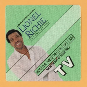 Lionel Richie 2001 In Concert Tour TV Backstage Pass
