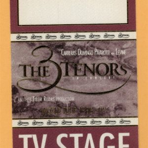 3 Tenors 1998 Luciano Pavarotti Concert Tour TV STAGE Backstage Pass