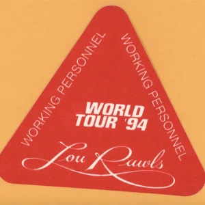 Lou Rawls 1994 Concert Tour WORKING Backstage Pass