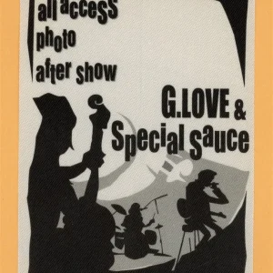 G. Love & Specual Sauce 1994 Concert Tour ALL ACCESS Backstage Pass