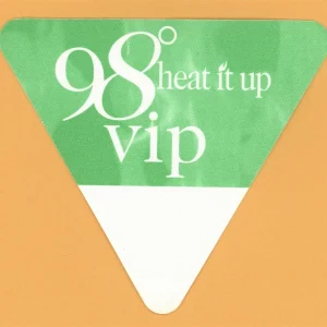 98 Degrees 1998 Heat It Up Tour VIP Backstage Pass
