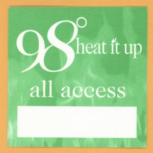 98 Degrees 1998 Heat It Up Tour ALL ACCESS Backstage Pass