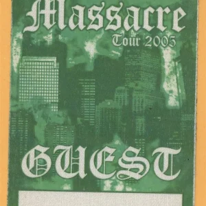 50 Cent 2005 Massacre Tour GUEST Backstage Pass