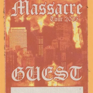 50 Cent 2005 Massacre Tour GUEST Backstage Pass