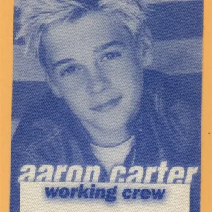 Aaron Carter Concert Tour CREW Backstage Pass