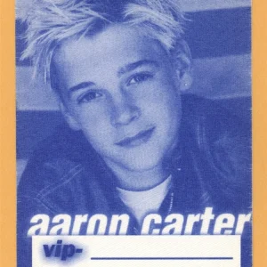Aaron Carter Concert Tour VIP Backstage Pass