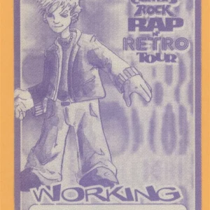 Aaron Carter 2002 Rap & Retro Concert Tour WORKING Backstage Pass