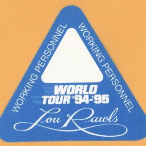 Lou Rawls 1994 Concert Tour WORKING Backstage Pass