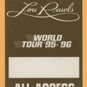 Lou Rawls 1995 Concert Tour ALL ACCESS Backstage Pass