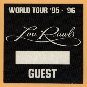 Lou Rawls 1995 Concert Tour GUEST Backstage Pass