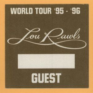Lou Rawls 1995 Concert Tour GUEST Backstage Pass