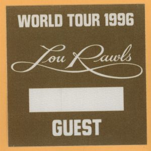 Lou Rawls 1996 Concert Tour GUEST Backstage Pass