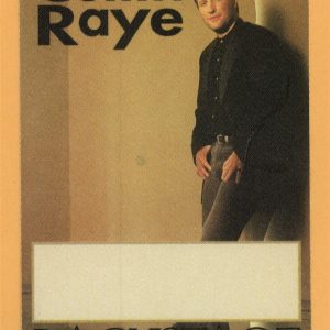 Collin Raye 1995 Concert Tour Backstage Pass