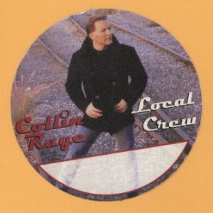 Collin Raye 1996 Concert Tour CREW Backstage Pass