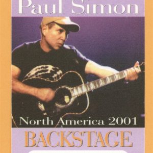Paul Simon 2001 You're the One Concert Tour Backstage Pass