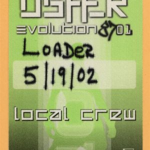 Usher 2002 Evolution Concert Tour Crew Backstage Pass