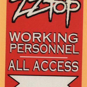 ZZ Top 2011 Rebels and Bandoleros Concert Tour All Access Backstage Pass