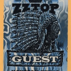 ZZ Top 2002 Hillbilly Hip Hop Concert Tour Guest Backstage Pass