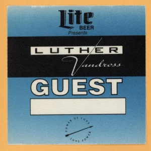 Luther Vandross 1991 Power of Love Concert Tour GUEST Backstage Pass
