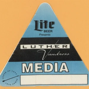 Luther Vandross 1991 Power of Love Concert Tour MEDIA Backstage Pass