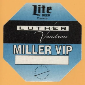 Luther Vandross 1991 Power of Love Concert Tour VIP Backstage Pass