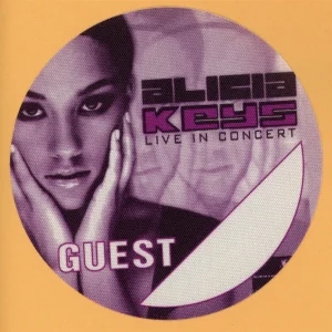 Alicia Keys 2003 Concert Tour GUEST Backstage Pass