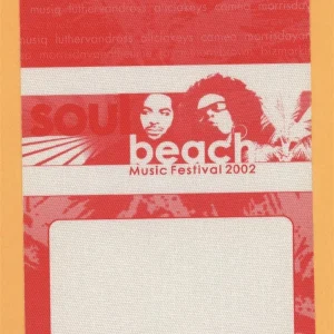 Alicia Keys 2002 Soul Beach Festival Concert Tour Backstage Pass