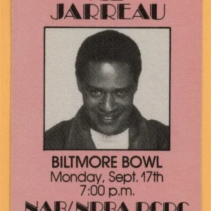 Al Jarreau 1984 High Crime Concert Tour Backstage Pass