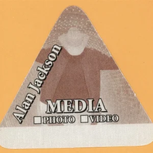Alan Jackson 2003 Concert Tour MEDIA Backstage Pass