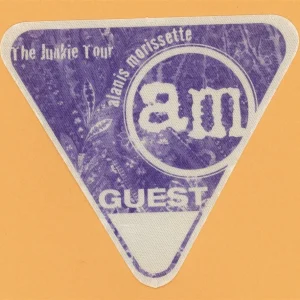 Alanis Morissette 1998 Junkie Tour Concert Tour GUEST Backstage Pass