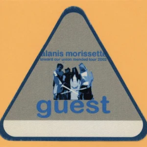 Alanis Morissette 2002 Mended Tour Concert Tour GUEST Backstage Pass