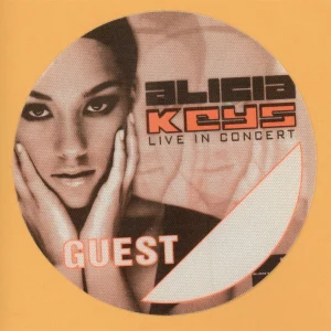 Alicia Keys 2003 Concert Tour GUEST Backstage Pass