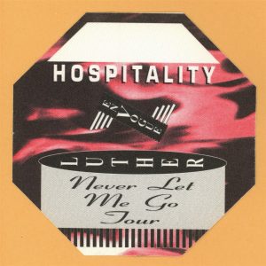 Luther Vandross 1993 Never Let Me Go Concert Tour HOSP Backstage Pass