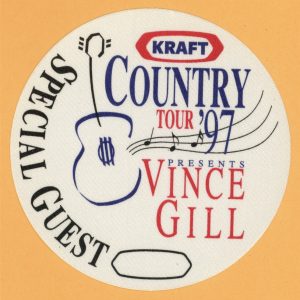 Vince Gill 1997 Country Concert Tour Backstage Pass
