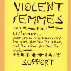 Violent Femmes 1998 Concert Tour Support Backstage Pass
