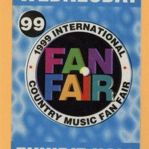 Waylon Jennings 1999 Fan Fair Country Concert Tour HALL Backstage Pass