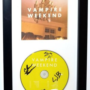 Vampire Weekend band hand SIGNED Self-Titled CD Framed Display JSA COA Autograph
