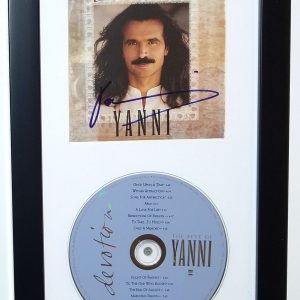 YANNI musician REAL hand SIGNED Devotion CD Framed Display JSA COA Autographed