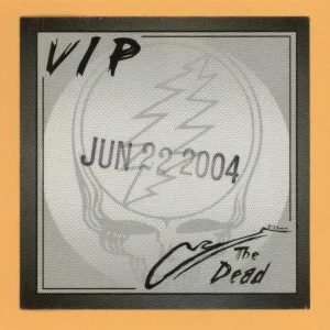 Grateful Dead 2004 Wave That Flag Concert Tour VIP Backstage Pass